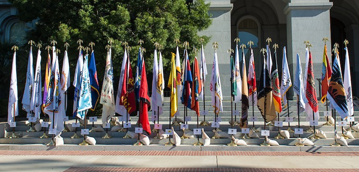 Tribal Flags Flags on display for Native American Day at the California State Capitol.