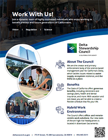 Screenshot of Work with us recruitment flyer.
