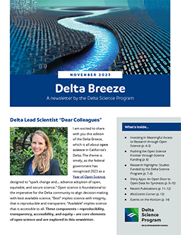 November 2023 Delta Breeze Newsletter - A newsletter by the Delta Science Program.